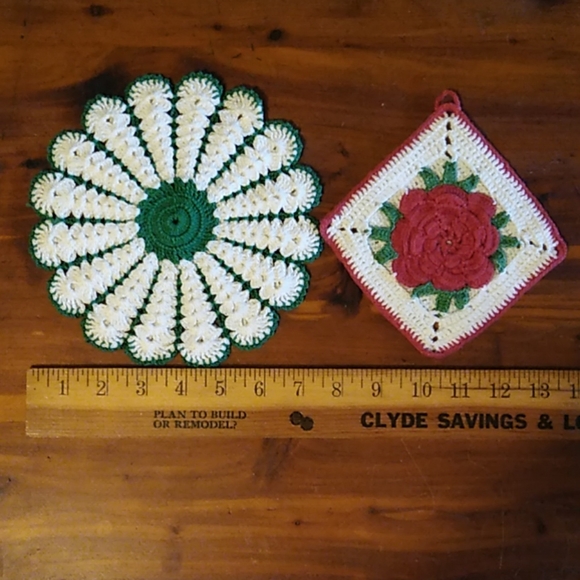 Handmade Other - *Vintage* Crochet Pot Holder & Pot Rest/Holder